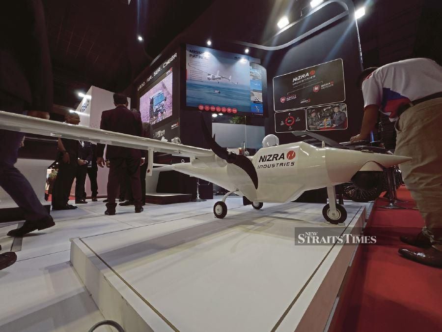 Local defence company, Nizra Industries, showcased the AR 5 — a medium altitude, medium endurance unmanned UAS. 