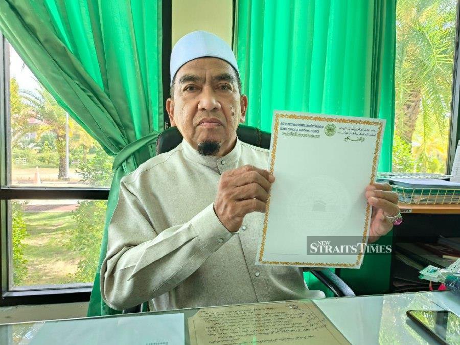 Narathiwat Islamic Council Department's vice-president Abdul Aziz Che Mamat. NSTP/SHARIFAH MAHSINAH ABDULLAH