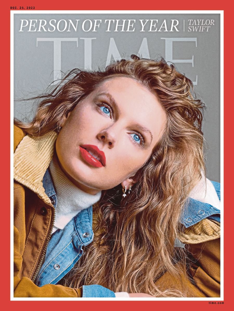 ‘Time’magazine has named United States singer-songwriter Taylor Swift the Person of the Year. AFP PIC/INEZ VAN LAMSWEERDE AND VINOODH MATADIN FOR ‘TIME’