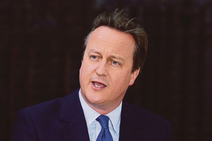  David Cameron returns to the British government as part of a wider cabinet reshuffle. AFP PIC 