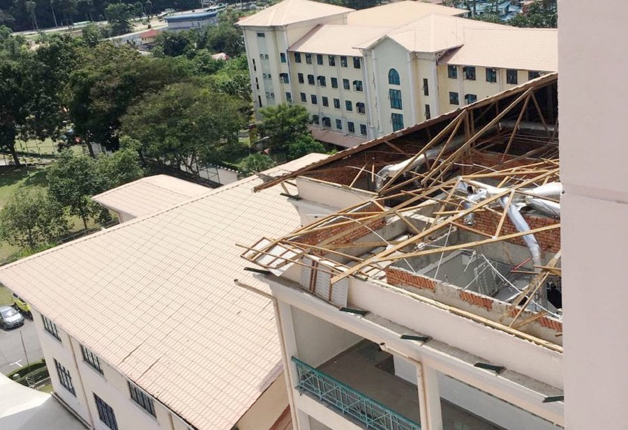 Kl Lashed By Strong Winds Roofs Blown Off Trees Felled