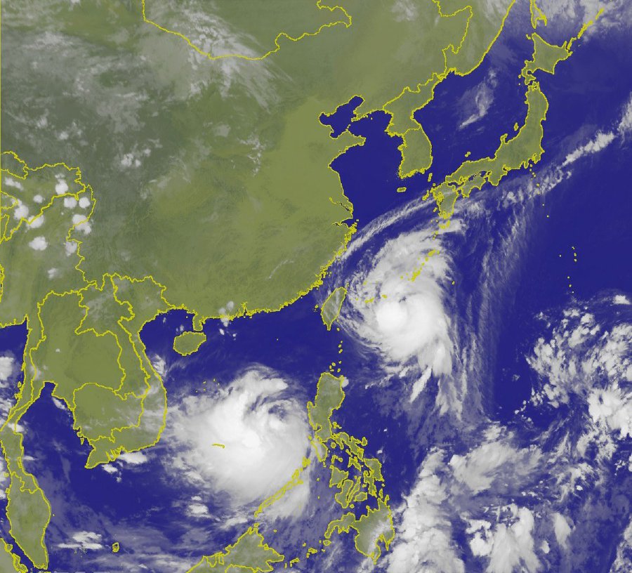 Image result for Typhoon Talim veers away from Taiwan, moves towards Japan