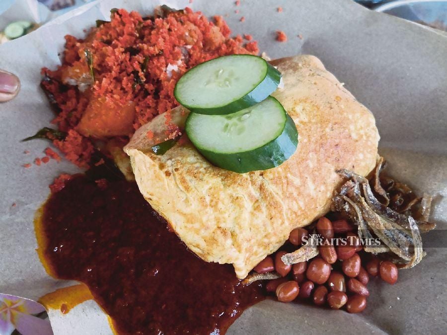 Nasi Lemak Balut High School Corner offers five versions of Malaysia’s national dish.