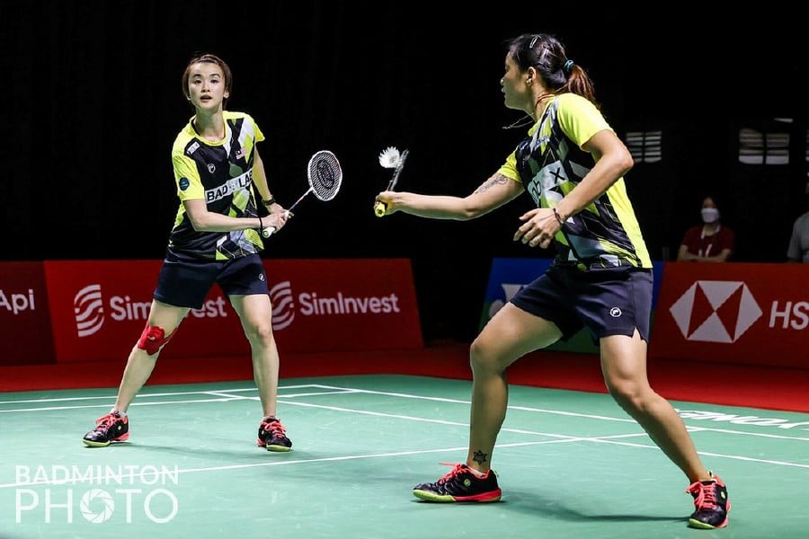 Vivian Hoo and Lim Chiew Sien fell in the quarter-finals on Friday in New Delhi, losing 21-19, 11-21, 21-16 to third seeds Anastasiia Akchurina-Olga Morozova of Russia. -Pic credit to Badminton Photo