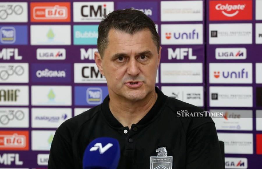 KL City manager Miroslav Kuljanac said his team are eager to start the season with three points following an encouraging pre-season. NSTP FILE PIC