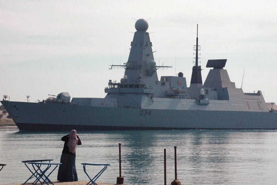 The British destroyer HMS Diamond has been sent to the Gulf. AFP FILE PIC