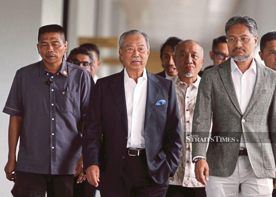 The Sessions Court has allowed the prosecution to suspend Tan Sri Muhyiddin Yassin’s three money laundering charges related to Jana Wibawa scandal. - NSTP/MOHAMAD SHAHRIL BADRI SAALI
