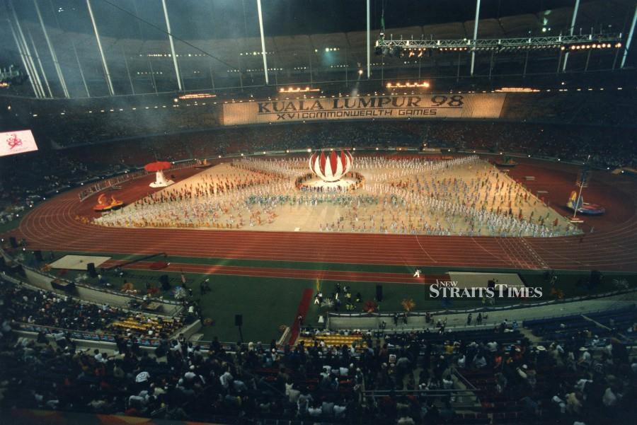 The KL Commonwealth Games '98 opening ceremony in Bukit Jalil, Kuala Lumpur. NSTP FILE PIC