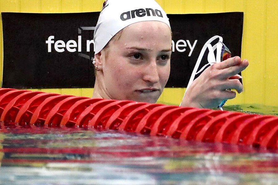 World 200m freestyle record holder Mollie O'Callaghan beat Olympic champion Ariarne Titmus at the NSW State Championships. AFP PIC