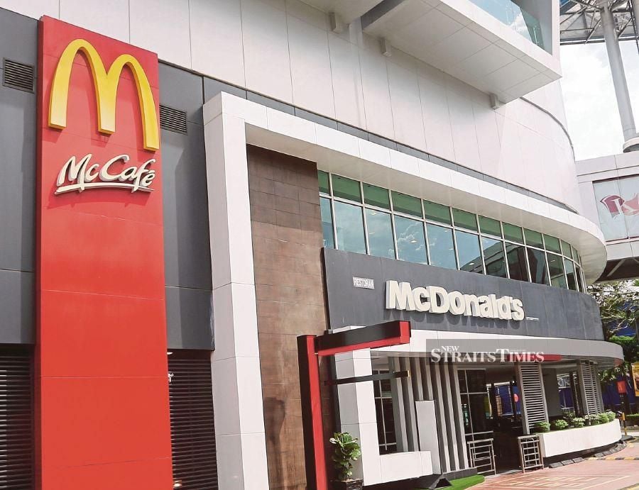 McDonald's Malaysia has confirmed its donation of RM1 million to the newly established Palestine Humanitarian Fund within the Prime Minister's Department. NSTP FILE PIC