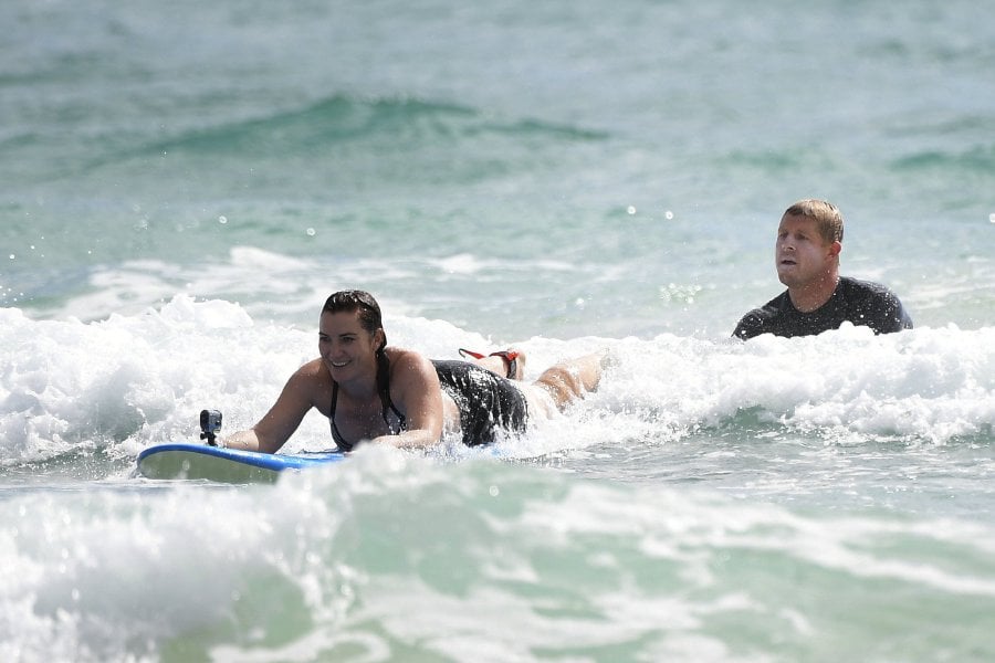 Shark attack elite surfing competition Australia