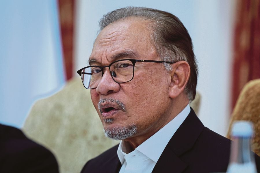 BISHKEK, May 15 -- Prime Minister Datuk Seri Anwar Ibrahim during press conference at  at the Ala Archa State Residence, Wednesday. --fotoBERNAMA ( 2024) COPYRIGHT RESERVED