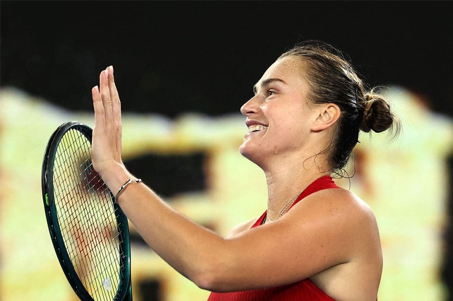 World number two Aryna Sabalenka said on Sunday she was “addicted to winning” and hungry for more major glory following her successful title defence at the Australian Open last month. AFP FILE PIC