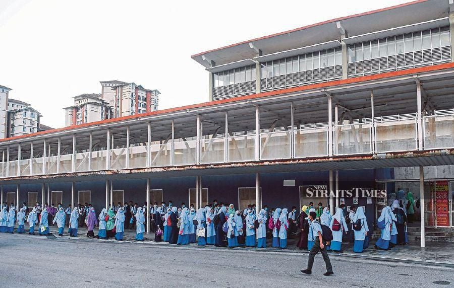 A total of 3,038 schools in the country are categorised as under-enrolled this year, with fewer than 150 pupils each. - NSTP FILE PIC, FOR ILLUSTRATION PURPOSE ONLY.