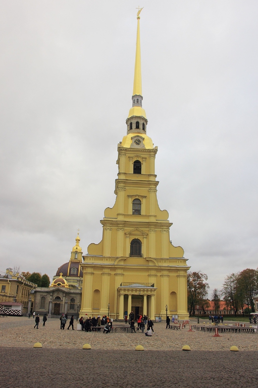 Peter And Paul Cathedral is the chief sight of the Peter And Paul Fortress. 