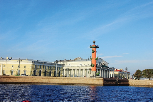 The Rostral Column was used as beacon for Saint Petersburg harbour.