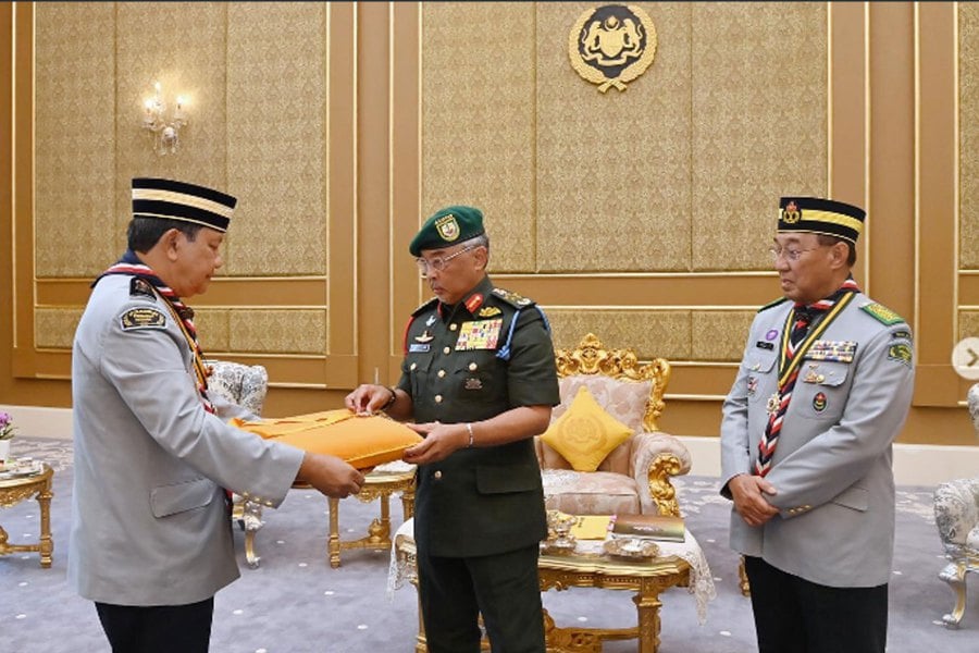 The Istana Negara in an Instagram post said the proclamation was made when His Majesty granted an audience to the acting National Chief Scout Maj Gen (B) Prof Datuk Dr Mohd Zin Bidin today. PIC COURTESY OF ISTANA NEGARA