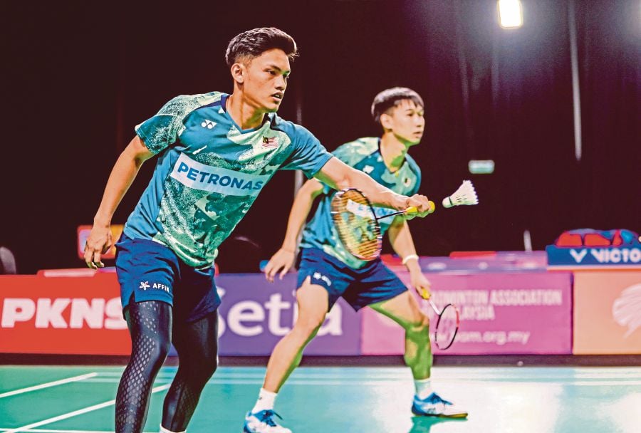 KUALA LUMPUR: BAM coaching director Rexy Mainaky is impressed by the progress of young pair Choong Hon Jian-Haikal Nazri, but hopes they don't go back to their “playful” attitude. — STP FILE PIC