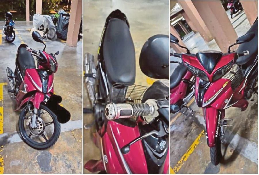 The bike belonging to the motorcyclist, who travelled against the flow of traffic.- Pic courtesy of police