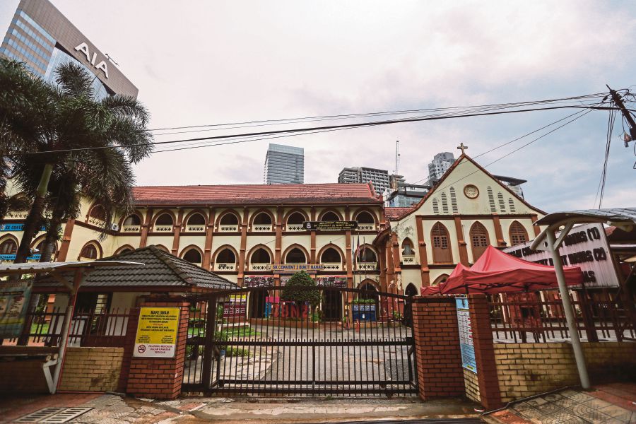 SK Convent 1 Bukit Nanas in Kuala Lumpur is one of the schools affected by the change in the Dual Language Programme. FILE PIC 
