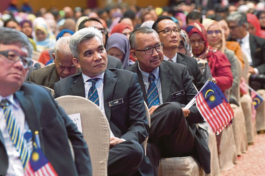 Administrative and diplomatic officers during a townhall session with Prime Minister Tun Dr Mahathir Mohamad recently at the Putrajaya Convention Centre. BERNAMA PIC