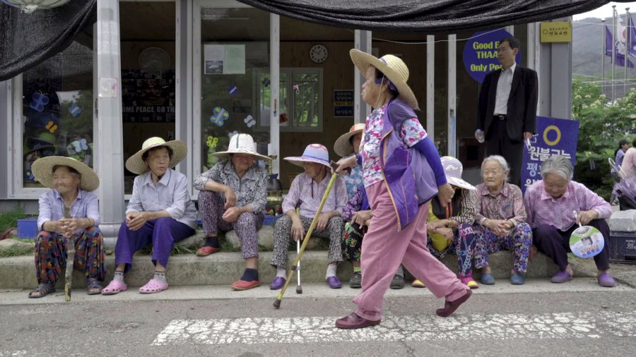 Echoes of war as S. Korean grannies on protest front lines