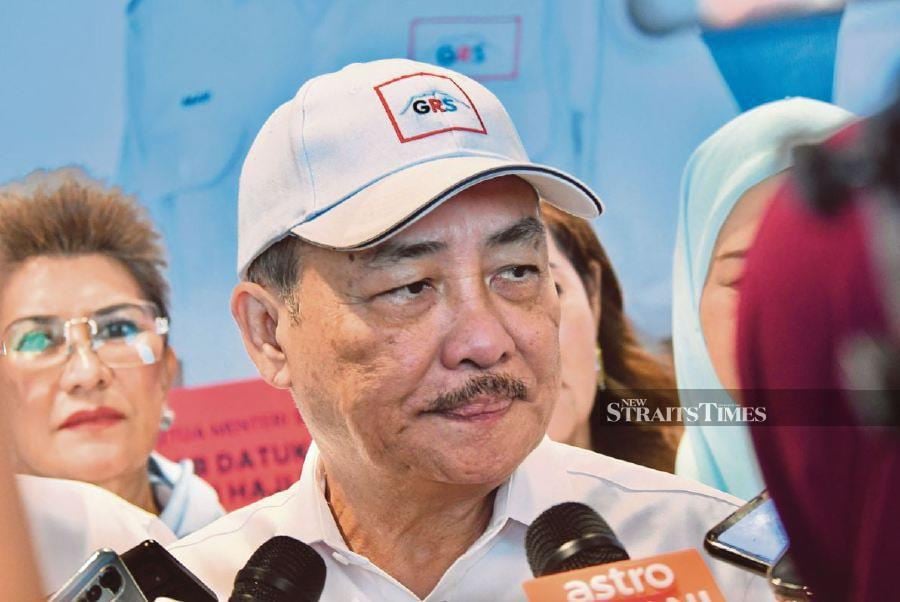 Sabah Chief Minister Datuk Seri Hajiji Noor. STR/MOHD ADAM ARININ