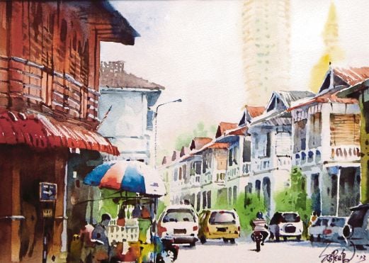  Another painting of Bangkok Lane. Pix by Ramdzan Masiam