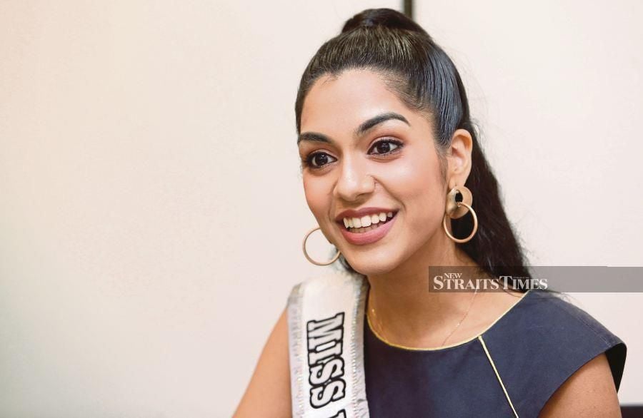 Miss Universe Malaysia Shweta Sekhon says beauty pageants have evolved. PIC BY SALHANI IBRAHIM