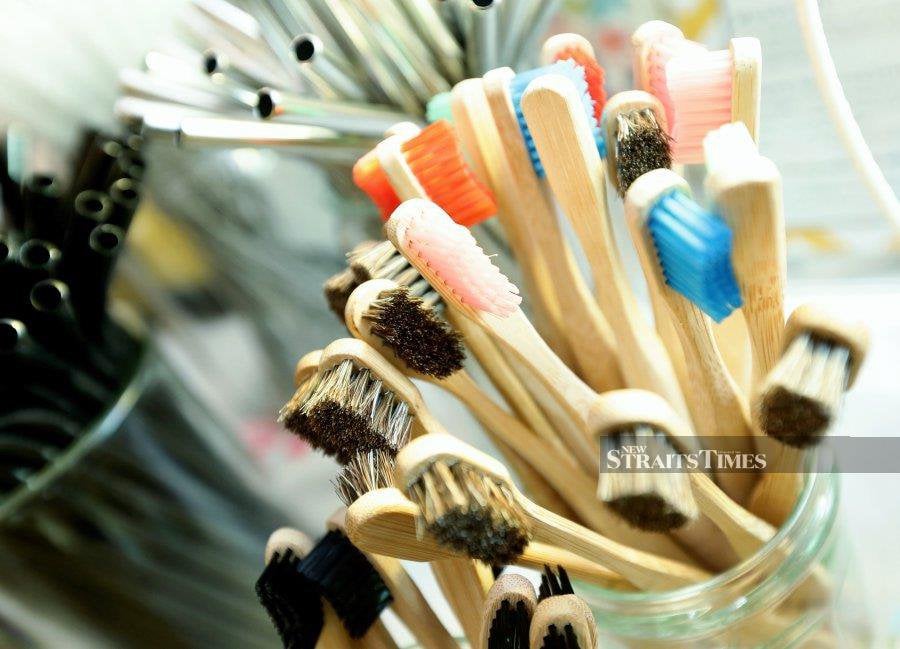 Bamboo toothbrushes, for instance, are biodegradable and have a much lower environmental impact. NSTP FILE PIC