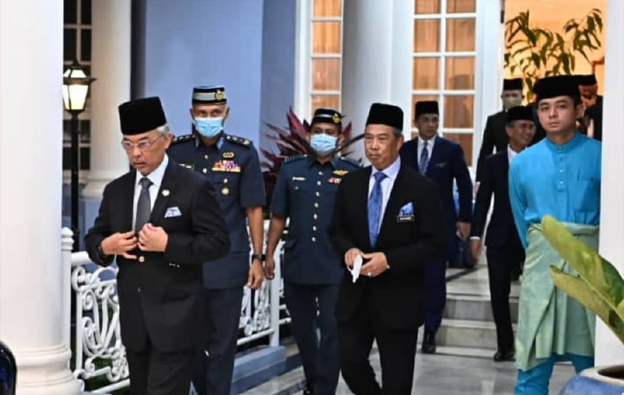 It is learnt that during his meeting with the Yang di-Pertuan Agong at Istana AbdulAziz in Indera Mahkota, Kuantan yesterday, PM Tan Sri Muhyiddin Yassin had proposed for a declaration of emergency which entails the prorogation of Parliament. - Pic credit Instagram @this.7
