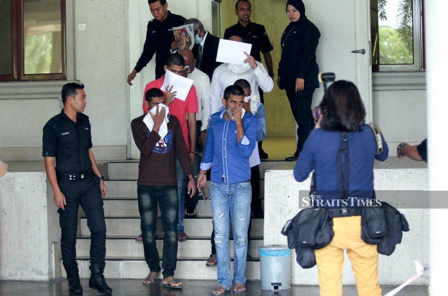 A file pic dated Sept 22, 2016, showing the accused leaving the High Court in Jalan Duta following the trial. - NSTP file pic