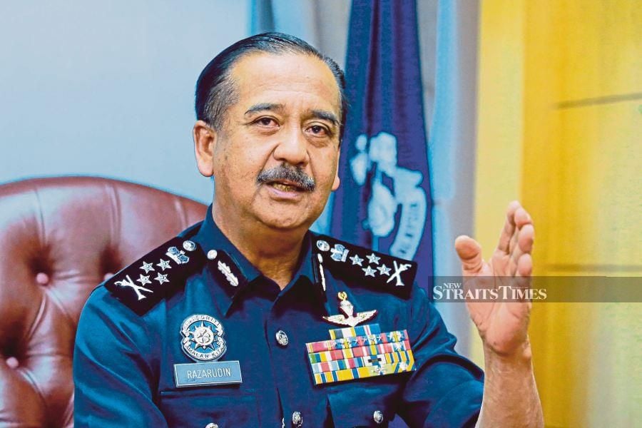 Tan Sri Razarudin Husain has been appointed as the new inspector-general of police. - NSTP/ASYRAF HAMZAH