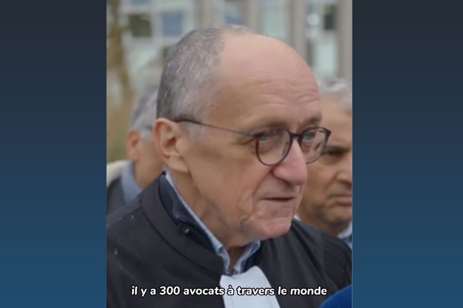 Veteran French lawyer Gilles Dever has taken the lead in a collective complaint with the International Criminal Court (ICC), alleging that the actions carried out by Israel amount to the criminal offence of genocide. PIC SCREEN CAPTURED FROM IG VIDEO