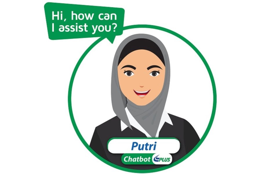 PLUS Highway users can now obtain speedier emergency assistance and information on highway general inquiry through PLUS Texting Realtime Interface (Putri) Chatbot. PIC COURTESY OF PLUS Malaysia