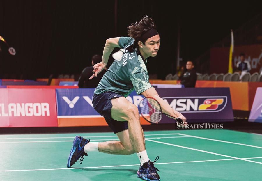 World No. 10 Lee Zii Jia will have approximately two weeks to recover from a foot injury before returning to action at the Badminton Asia Championships (BAC) in Ningbo, China, from April 9 to 14.- NSTP/ASWADI ALIAS