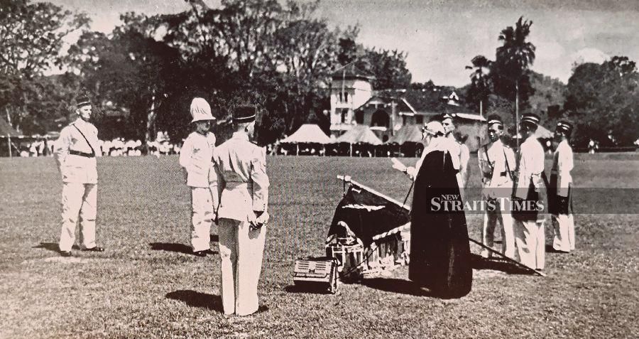  The consecration of the 1st battalion regimental colour took place in Taiping, Perak, on Feb 12, 1950. - Pix by Alan Teh Leam Seng