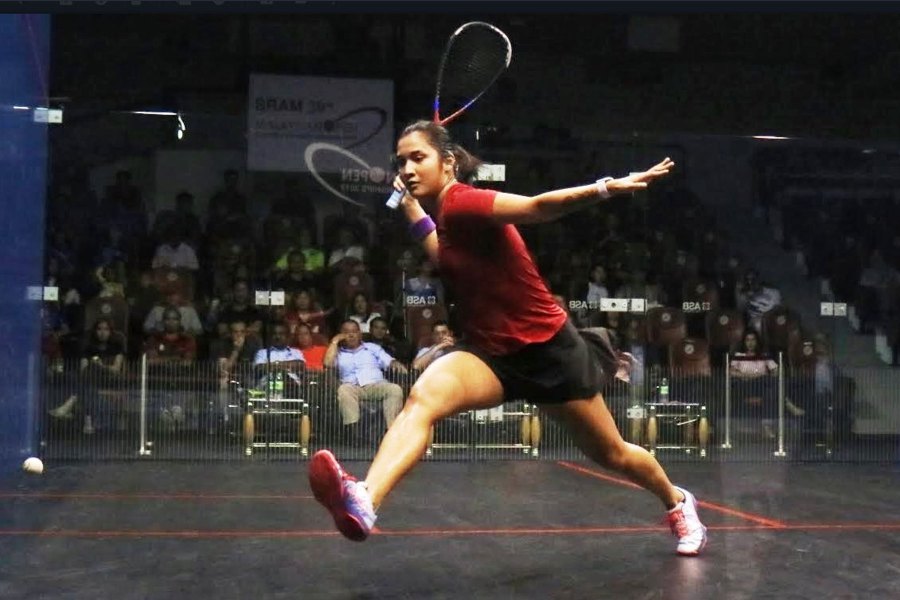 National squash No. 2 Rachel Arnold upset Egypt’s eighth seed Fayrouz Aboelkheir 3-11, 11-3, 14-12, 14-12 in the Hong Kong Football Club Open second round today. FILE PIC