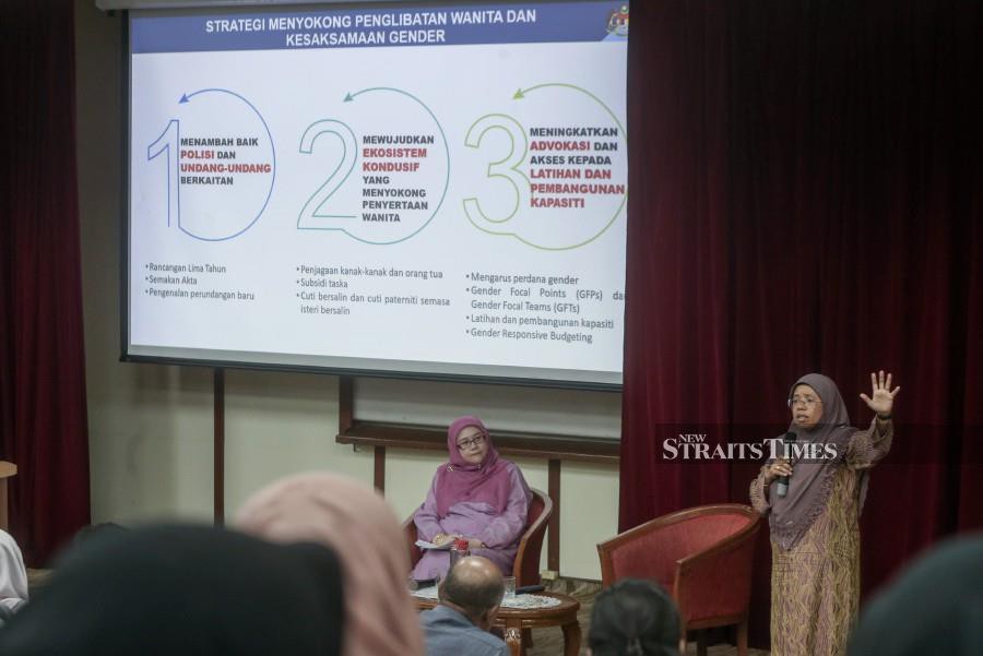 Deputy Women, Family and Community Development Minister, Aiman Athirah Sabu, said the research centre can be an institution that will assist the Malaysia Madani government in achieving gender equality through various policies and instruments, including gender-inclusive policies. -NSTP/DANIAL SAAD