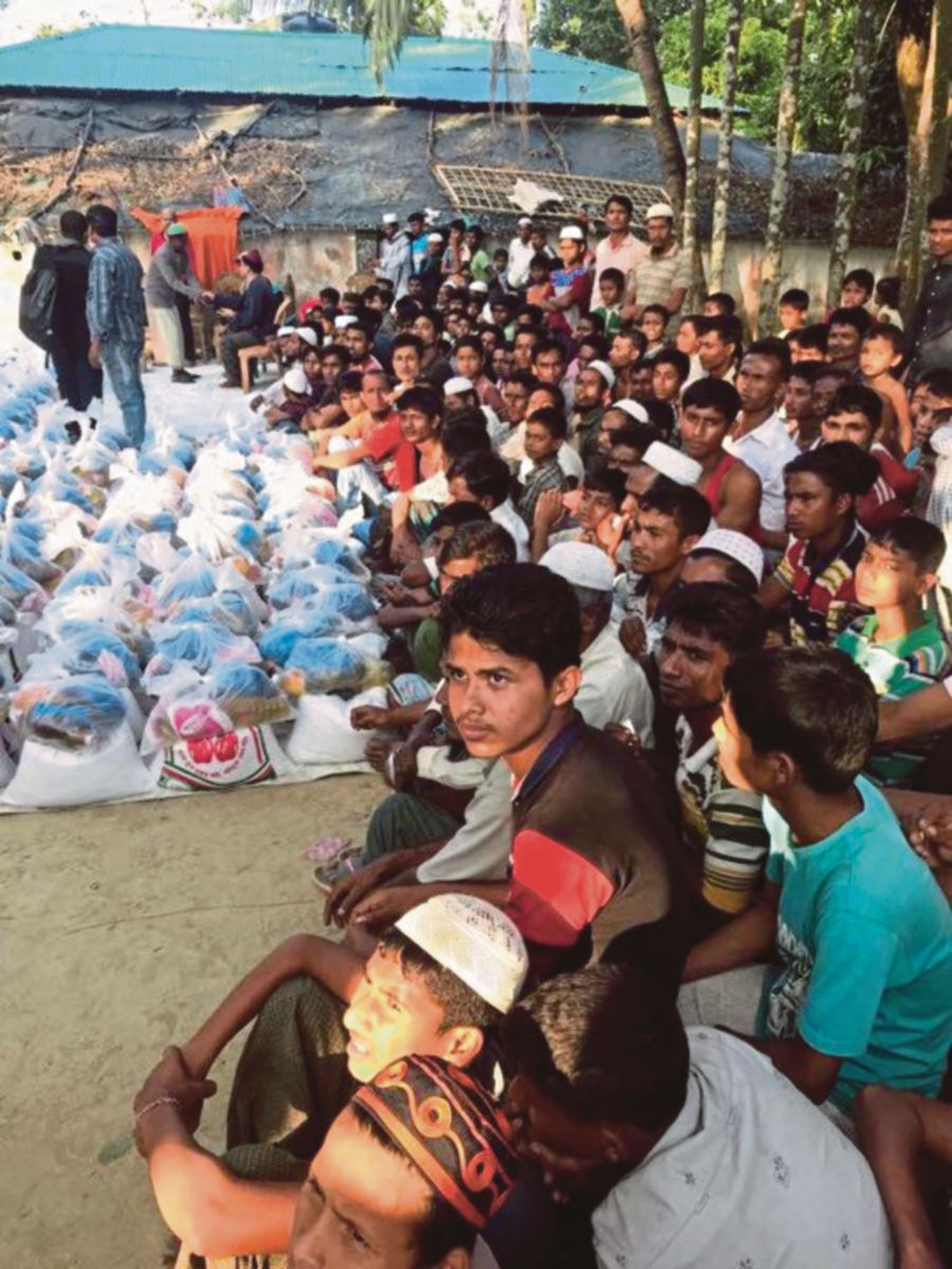 Rohingya refugees at Cox’s Bazar in Bangladesh.