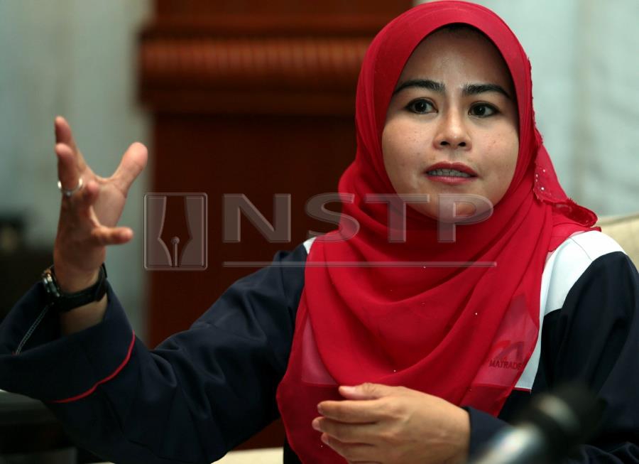 (File pix) Wanita Umno chief, Datuk Noraini Ahmad. Pix by Edmund Samunting