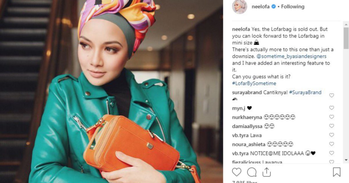 sometimes bag neelofa