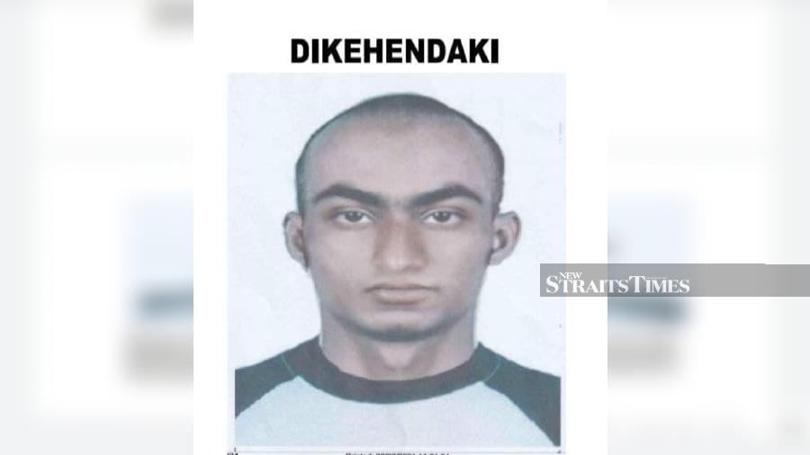 The suspect’s photofit sketch provided by police. - Pic courtesy of PDRM