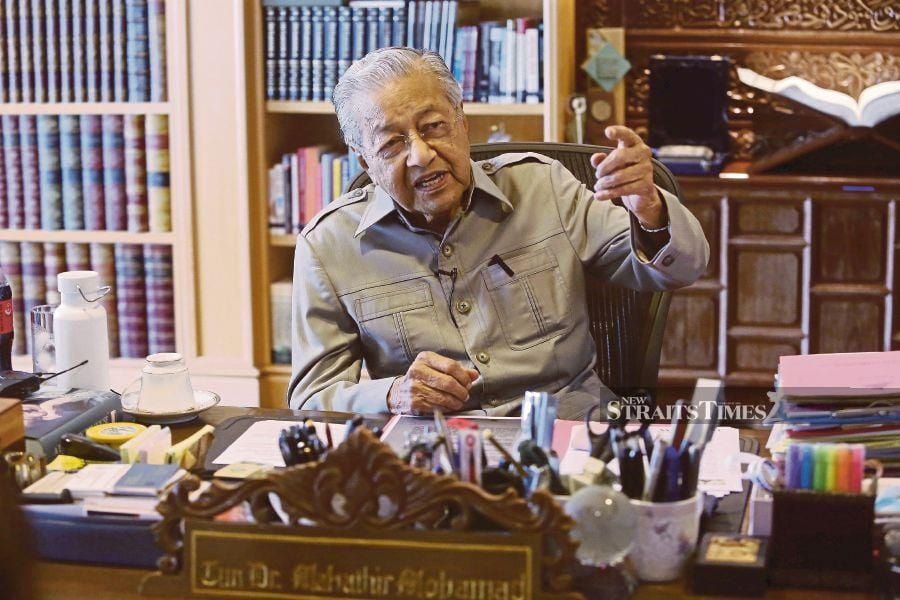 Tun Dr Mahathir Mohamad effectively utilised the New Economic Policy (NEP) to instil a belief among Malays that they would always require a crutch or support to compete with other groups. - NSTP/MOHD FADLI HAMZAH