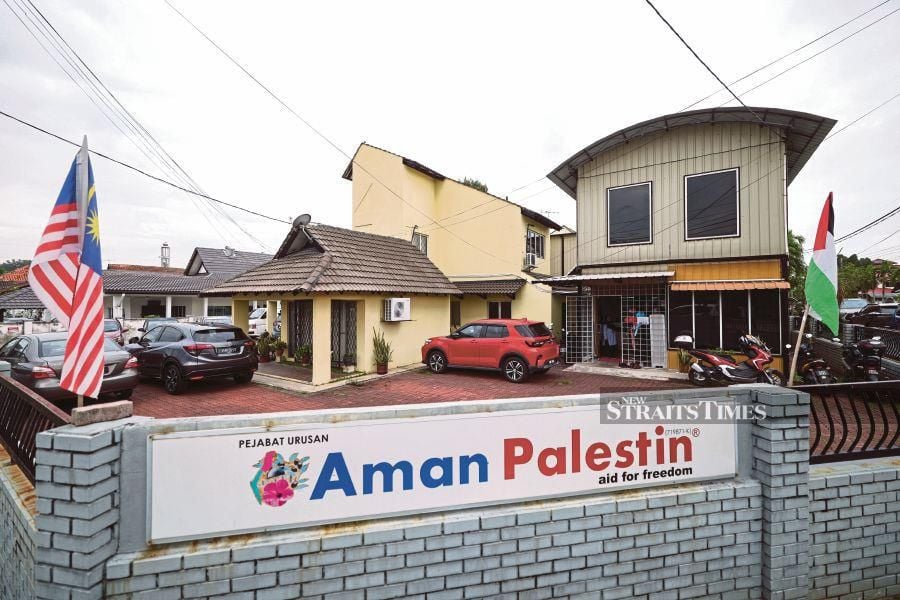 A general view of Aman Palestin headquarters in Bandar Baru Bangi. - BERNAMA PIC 