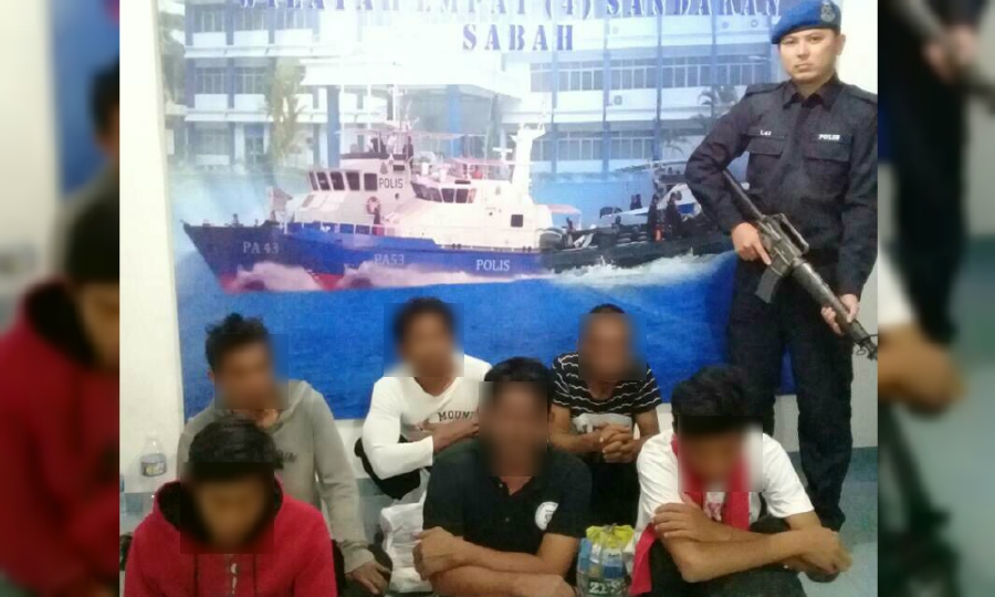 The six men had no identification documents on them and admitted to have entered the state via illegal sea route. 
