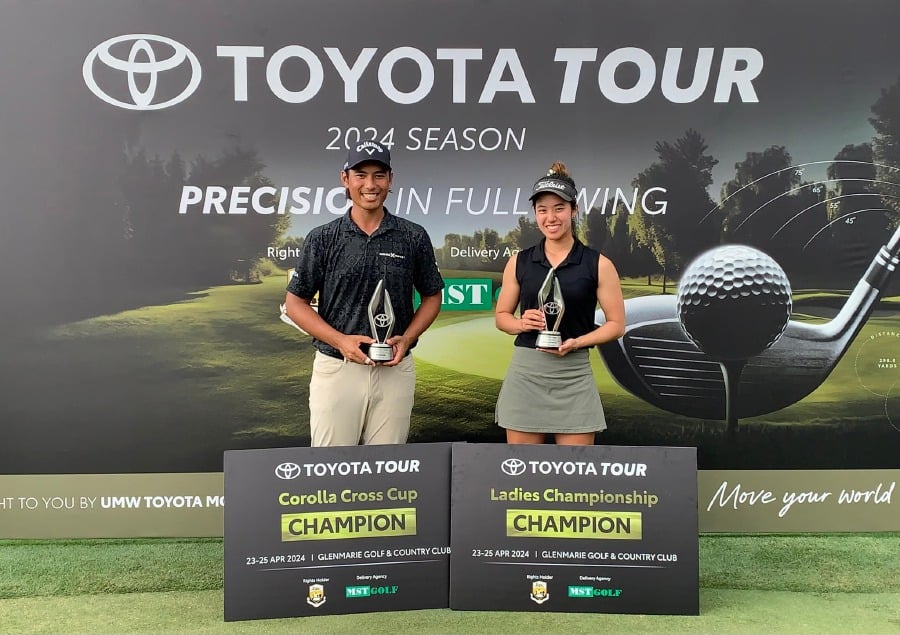 Galven Green reaffirmed his status as the current top golfer domestically by securing two wins in as many tournaments on the Toyota Tour. PIC CREDIT TO THE CLUBHOUSE MALAYSIA