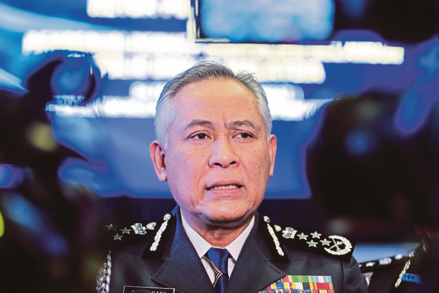 Inspector-General of Police Tan Sri Acryl Sani Abdullah Sani said the duo were arrested by the Bukit Aman Criminal Investigation Department upon their arrival from Taiwan on April 20. - NSTP/ASWADI ALIAS.