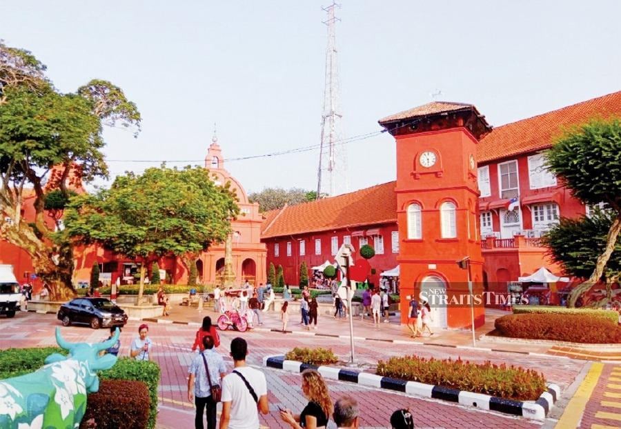 Melaka is synonymous with the Dutch Square around the Stadthuys building. PIC BY Meor Riduwan Meor Ahmad