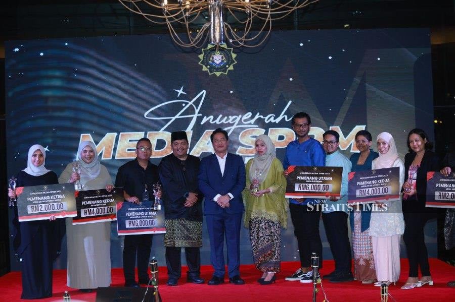 The New Straits Times Press dominated the Malaysian Anti-Corruption Commission (MACC) Media Awards 2023 for the print and electronic media category. NSTP/ASYRAF HAMZAH